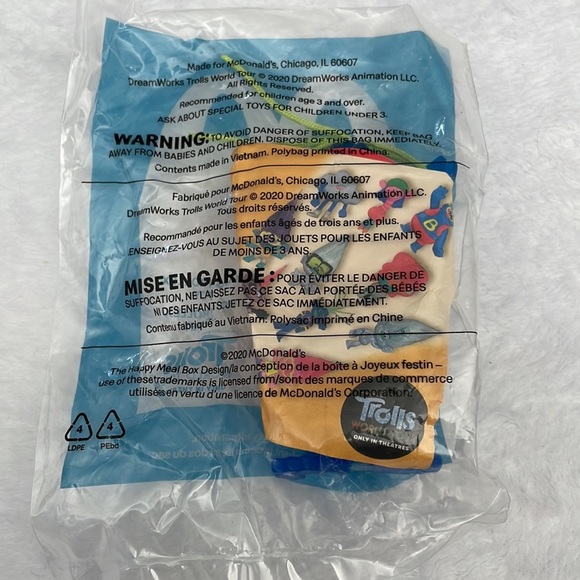 Mcdonalds Happy Meal Toy Trolls World Tour King Trollex #10 DreamWorks 2020 - Picture 2 of 2